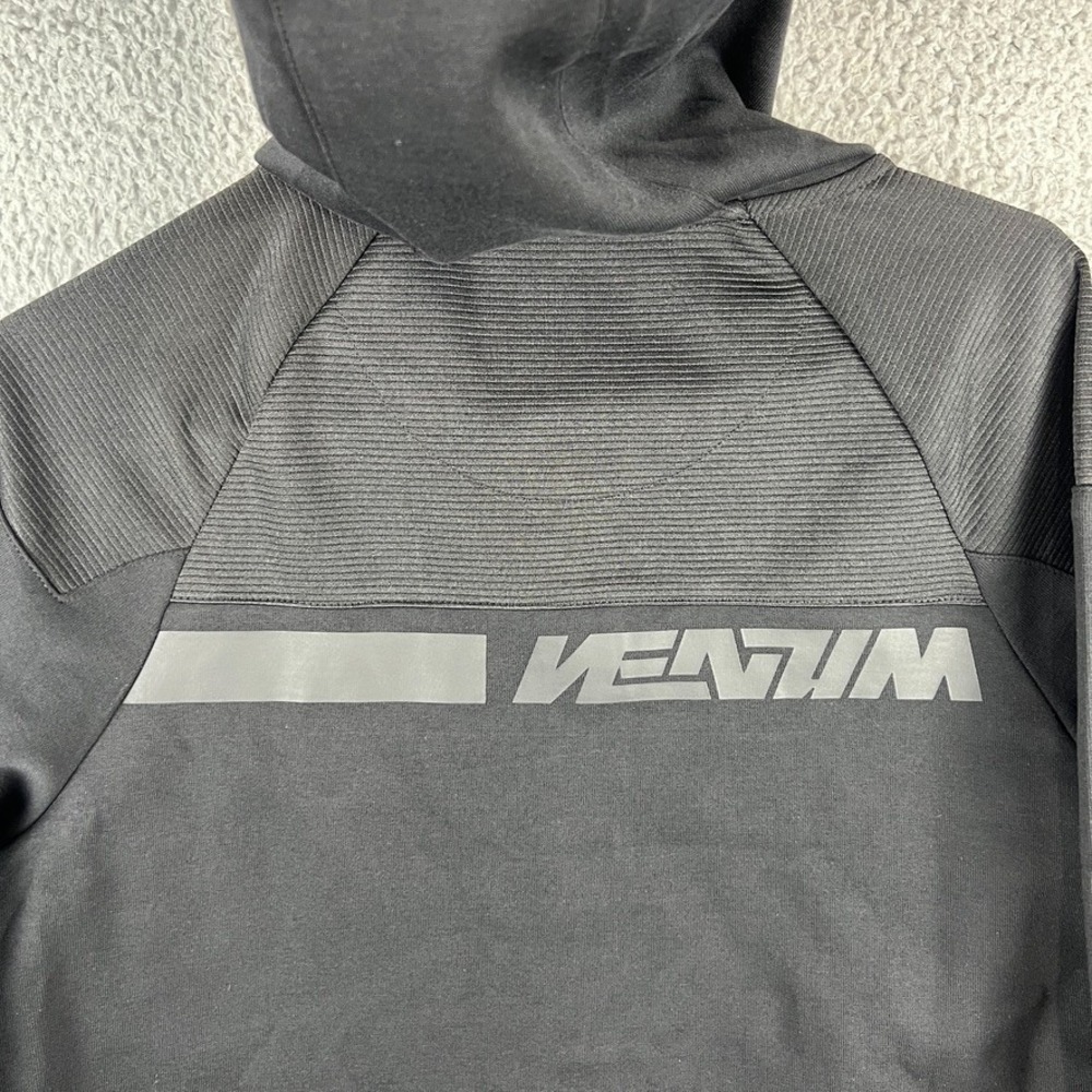 Venum Hoodie Mens Medium Black Full Zip Hooded Athletic MMA Zip Pockets‎ Jacket - Picture 7 of 12